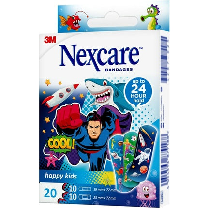 Nexcare Happy Kids, Bandaje Cool, Asortate, 20 buc