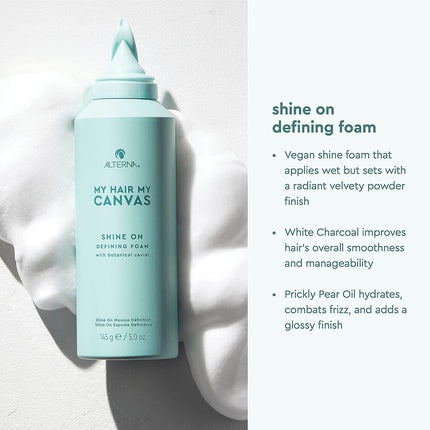 Mousse de coafat, Alterna, My Hair My Canvas Shine On Defining Foam, 145 g