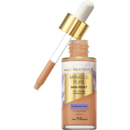 Fond de ten, Max Factor, Miracle Pure Skin, nuanta deschisă-medie
