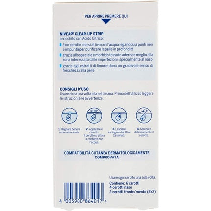 Benzi pentru Porii Feței, Nivea Visage Clear-Up, 10g