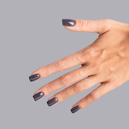 Semilac UV Nail Polish Hybrid 399 Dark & Spark, 7ml, violet închis cu efect sparkler