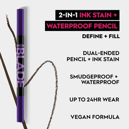 Creion sprâncene Urban Decay Brow Blade, maron închis