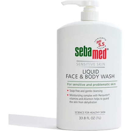 Gel de duș, Sebamed, Liquid Face and Body Wash, 1000ml