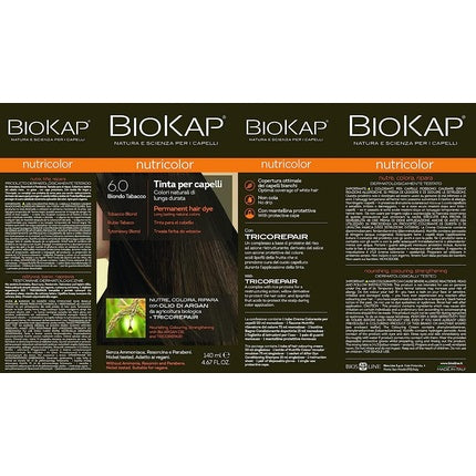 Vopsea de păr, Biokap, Nutricolor Biondo Tobacco, 100g