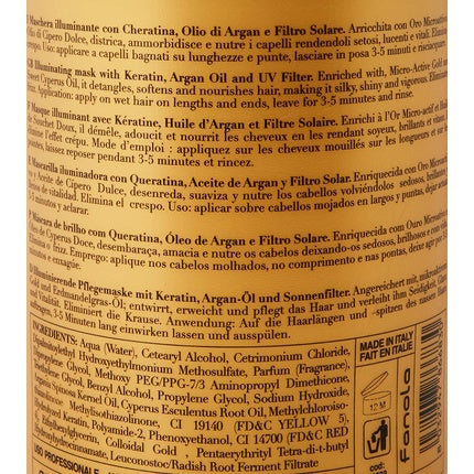 Masca pentru păr Fanola Orotherapy Anti-Frizz, 1000ml
