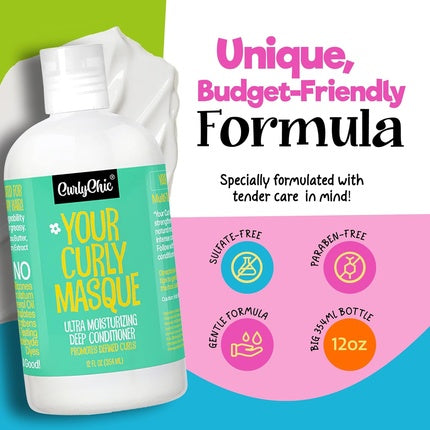 Masca par, Curlychic, Your Curly Masque, alb