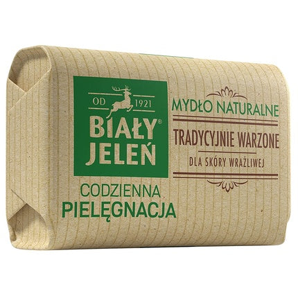 Biały Jelen Săpun Organic Premium, 100g, Culoare Verde și Bej