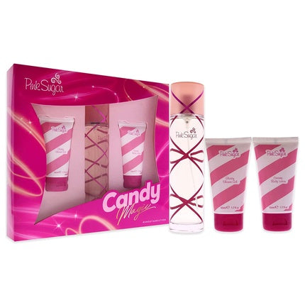 Set Cadou Parfum Aquolina Pink Sugar Candy Magic 3.4oz EDT Spray
