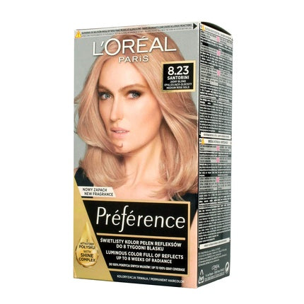 Vopsea de păr, L'Oréal Paris, Preference, 8.23 Rose Gold Mediu