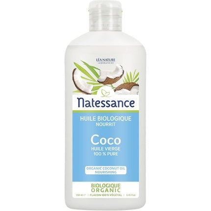 Ulei de Cocos 100% Pur și Organic Natessance, 230 g