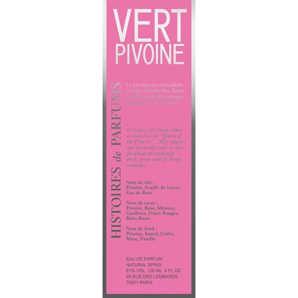 Parfum Histoire De Parfums Vert Pivoine 120ml