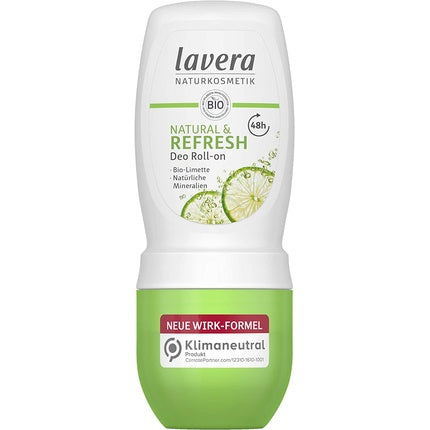 Deodorant Roll-On Lavera Natural & Refresh 48h cu Lămâie Verde, 50ml