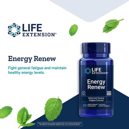 Capsule Suplimente Life Extension Energy Renew 30 Bucăți