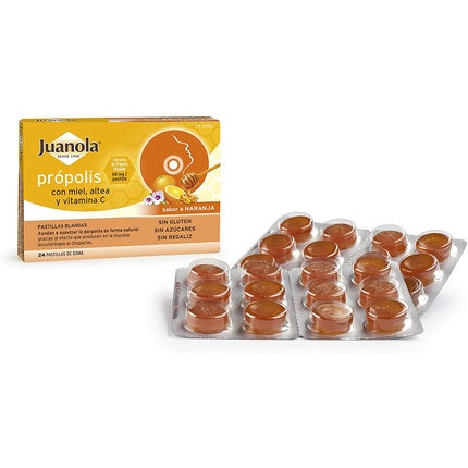 Juanola Propolis Honey Altea Vitamin C, 24 buc