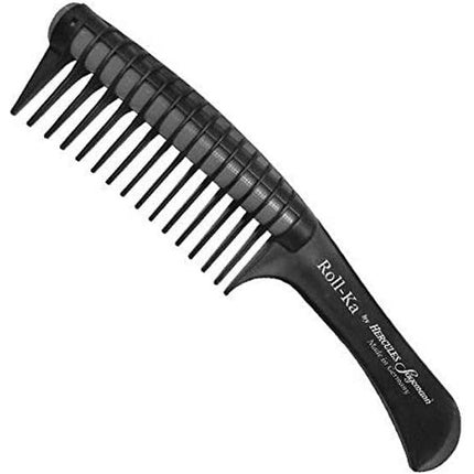 Pieptăn de păr Hercules Sägemann Roll-Ka Anti Splicing, negru/gri, lungime 9 inch