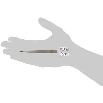 Pensetă, Optima, 3.5 inch, vârf ascuțit, finisaj mat, inox