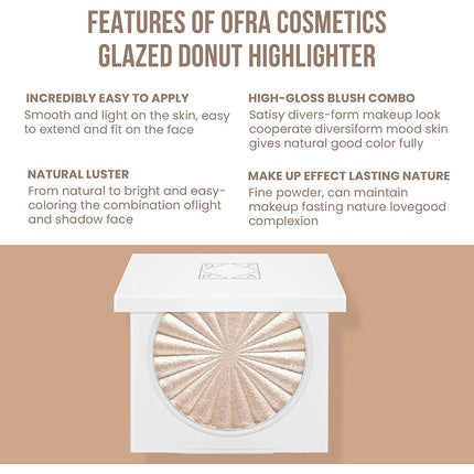 Iluminator, Ofra, Glazed Donut, alb perlat