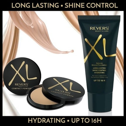 Pudră compactă Revers XL Natural Minerals, Bej, Shine Control