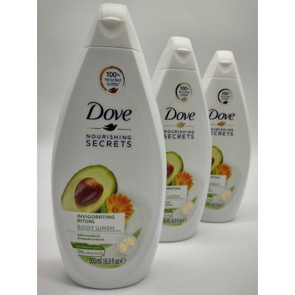 Gel de duș, Dove, Nourishing Secrets, 500 ml, set 3 bucăți