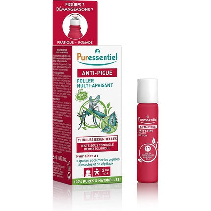 Ulei masaj, Puressentiel, Roller calmant, 5ml