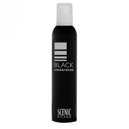 Spray Mousse pentru Păr cu Fixare Puternică - Scenic Milano, Negru, 259 g