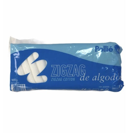 Discuri de Bumbac Zigzag, Albe, 100g