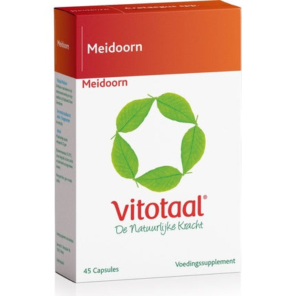 Supliment Vitotaal, Hawthorn, cutie albă-portocalie, 45 capsule