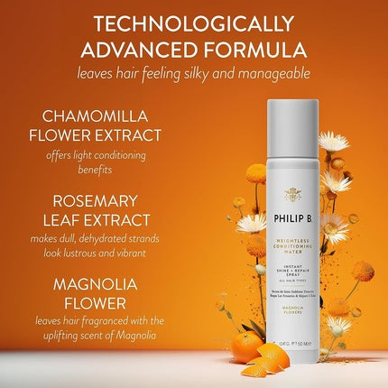 Condiționator PHILIP B Weightless Conditioning Water, Magnolia Flower, 150ml