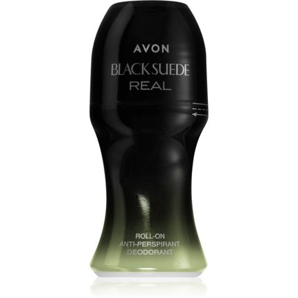 Avon Black Suede Real Roll-On Deodorant pentru bărbați, 50 ml