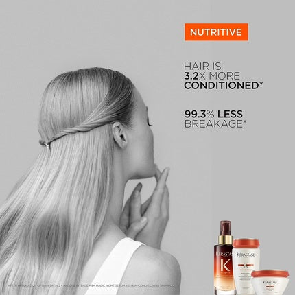 Mască de păr, Kérastase, Nutritive Magistral, 200 ml, alb cu portocaliu