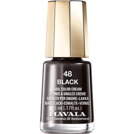 Lac de unghii, Mavala, 48 Negru, 5ml