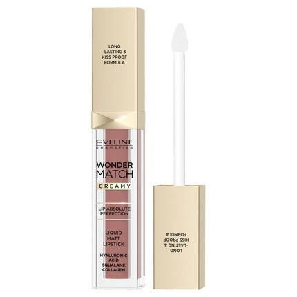 Eveline Wonder Match Matte Liquid Lipstick 09, Culoare Nud Mat, 68ml