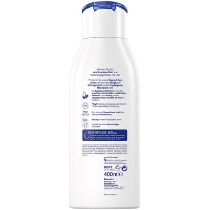 Loțiune de corp NIVEA Repair & Care 400ml pentru piele foarte uscată