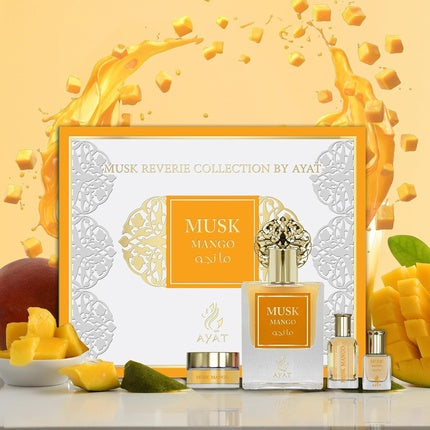 Set Parfum Ayat Perfumes Prestige Complete Musk Collection, Eau de Parfum 50ml + Uleiuri Parfumate 12ml + Cremă Corp 18g