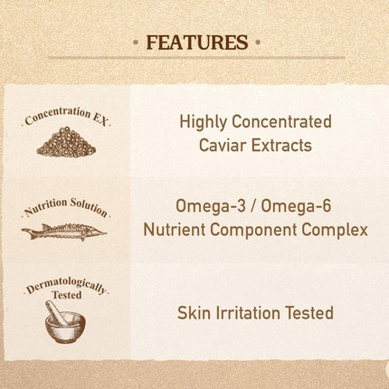 Ser Anti-Îmbătrânire, Skinfood, Gold Caviar, Alb, 50ml