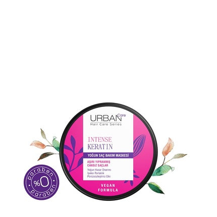 Masca păr Urban Care Intense Keratin 230ml, roz