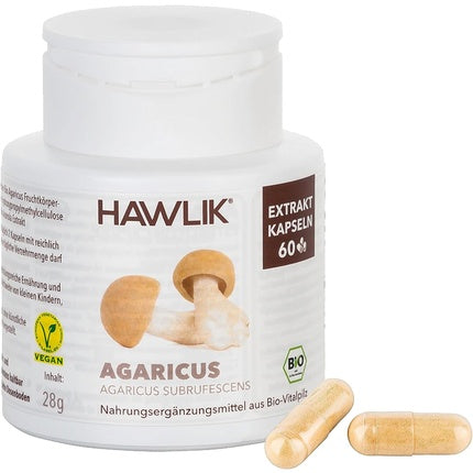 Supliment alimentar, Hawlik, Agaricus cu vitamina C, 60 capsule