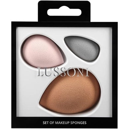 Set bureți machiaj, Tb Tools For Beauty, Lussoni, nuanțe roz și gri