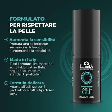 Gel Intim, Intimateline, Vortex, negru, efect răcoritor