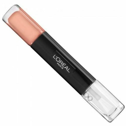 L'Oréal Infallible Gel Effect Nail Polish and Top Coat Duo Stay Nude 001, Culoare Nudes, Capacitate 49g
