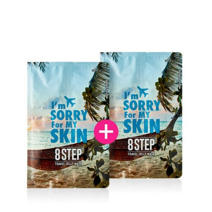 I'm Sorry for My Skin, Set de 2 măști gel, ambalaj portabil