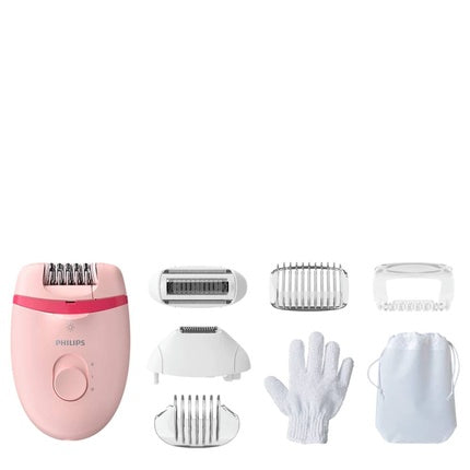 Depilator Philips Satinelle Essential Compact Bre28500/00, Roz