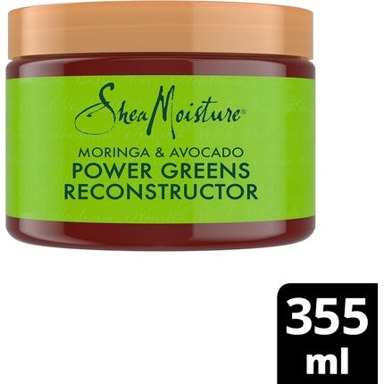 Mască păr reparatoare SheaMoisture Moringa & Avocado Power Greens 355ml