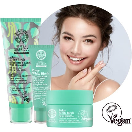 Peeling facial, Natura Siberica, Polar White Birch, 125g