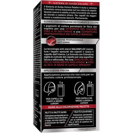 Vopsea Păr Schwarzkopf Palette Permanent Cremă 2-1 Castaniu Negru