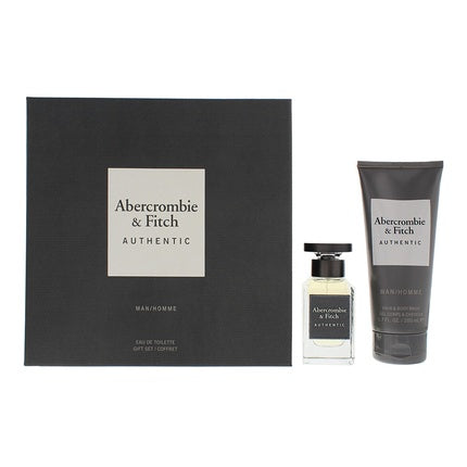 Set Cadou Parfum și Gel de Duș, Abercrombie & Fitch Authentic, 50 ml, 200 ml, negru