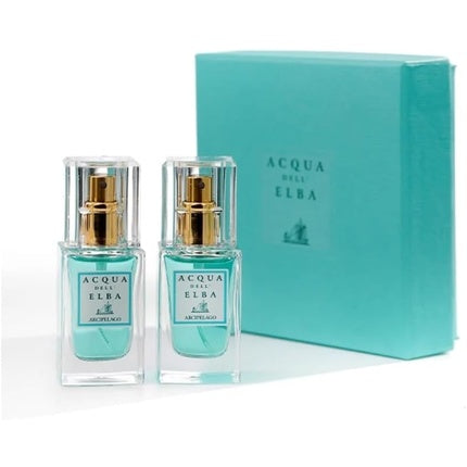 Set Parfum Acqua Dell'Elba Mia Classica Donna, 2 x 15ml, Sticlă Transparentă cu Apă Turcoaz