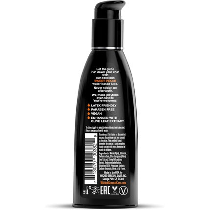Ulei de masaj intim, Wicked Sensual Care, Aqua Peach, 60ml, cu pompă