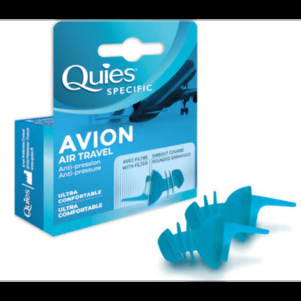Auriculare antizgomot Quies Air Travel, cu filtru pentru avion