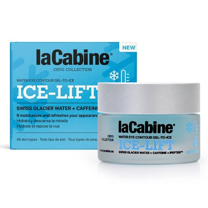 Gel pentru conturul ochilor La Cabine Ice-Lift, revigorant, cu cofeină și peptidă, 15 ml